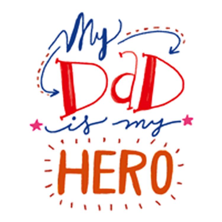 My Dad is My Hero Pillow - Design