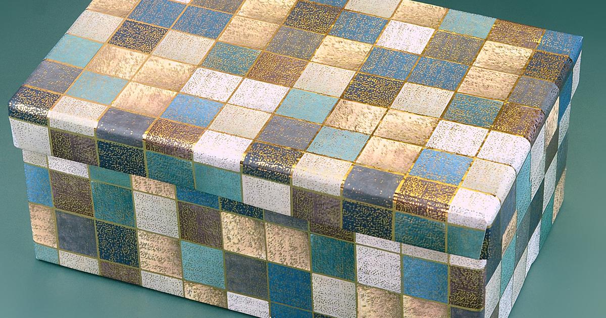 Blue Checkered Box | Gift Boxes