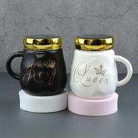 Ceramic King Queen Mug Set
