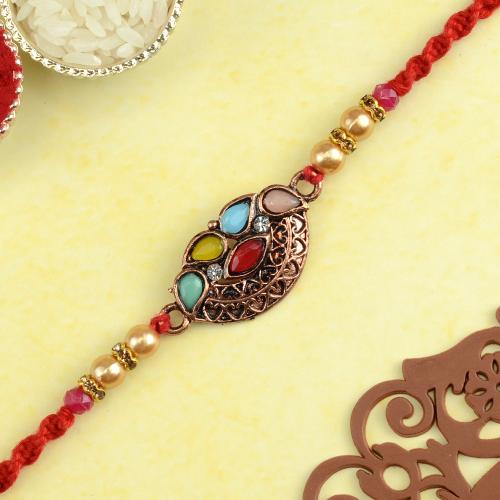 Multi Stone Rakhi 