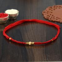 Single Tulsi Bead Dori Rakhi 