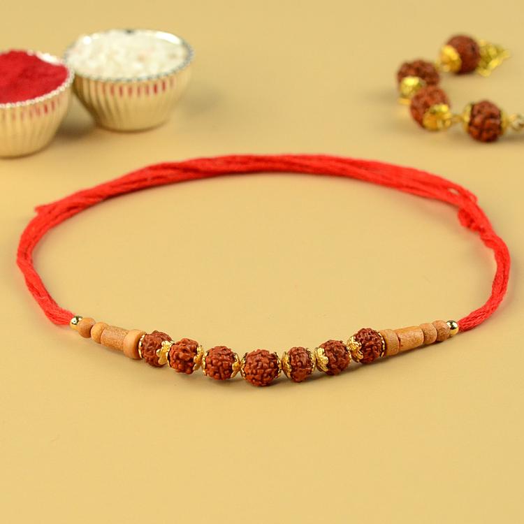 Seven Rudraksh Dori Rakhi
