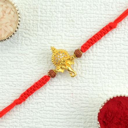 Mini Ganesh Head Rakhi