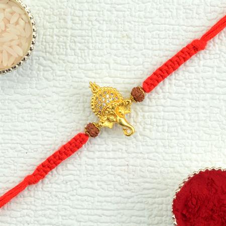 Mini Ganesh Head Rakhi
