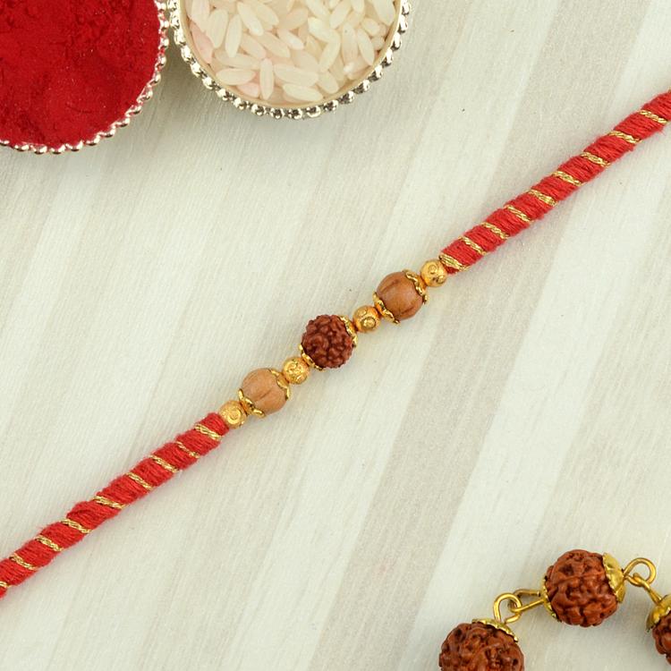 Rudraksh Red Band Rakhi