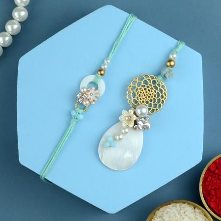 Barely Teal Rakhi Lumba