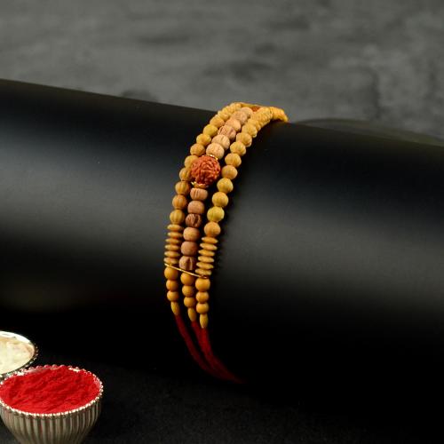 Sandalwood Rudraksh Rakhi