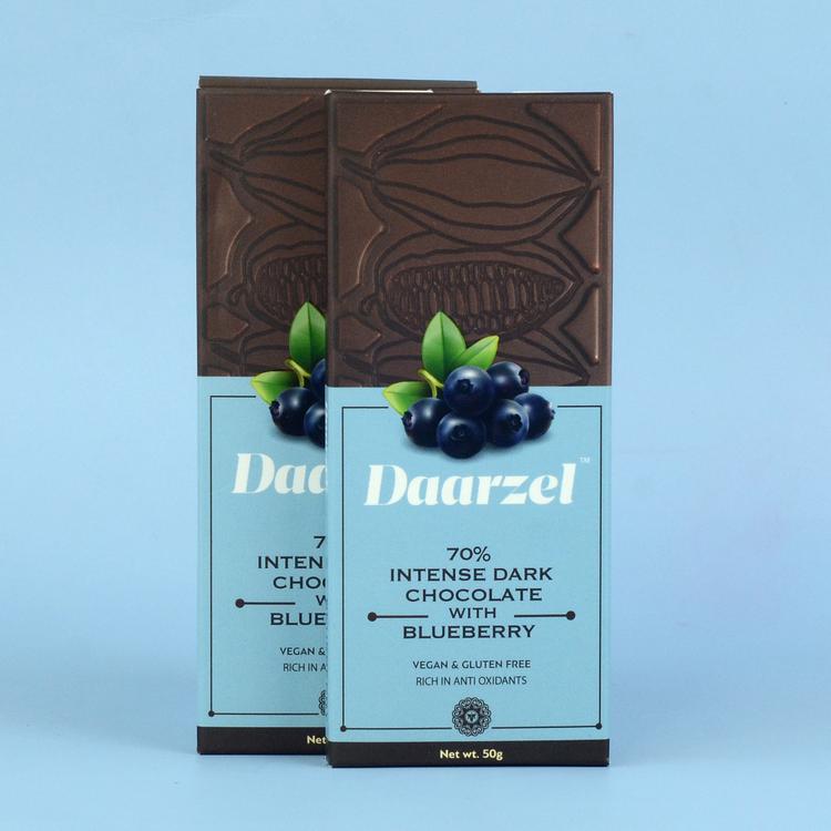 Daarzel Intense Dark Chocolate With Blueberry