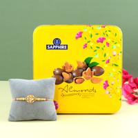 Rakhi with Sapphire Almonds