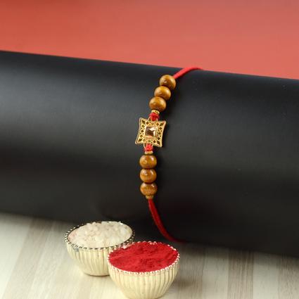 Crystal with Beads Dori Rakhi