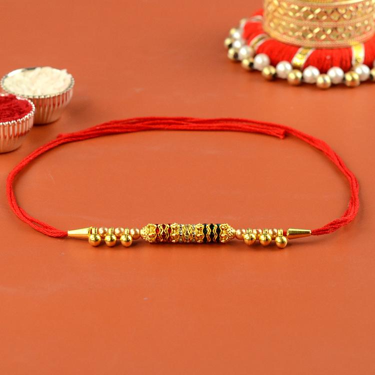 Colourful Beads Dori Rakhi