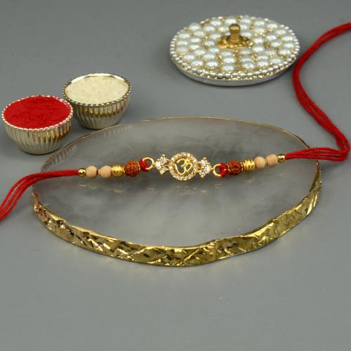 Glittering Mini Om Rakhi 