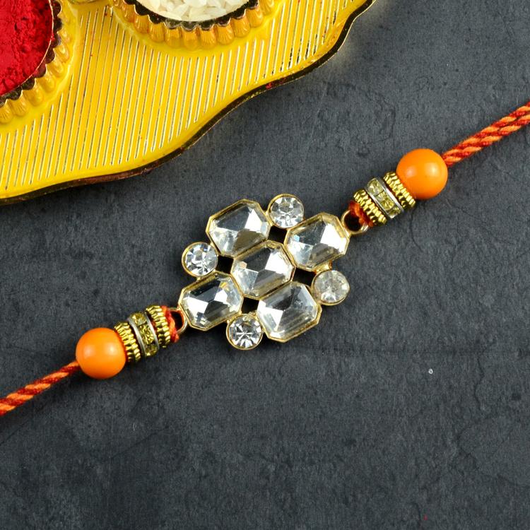 Dazzling Stones Rakhi 