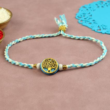 Tree of Life in Teal Rakhi 
