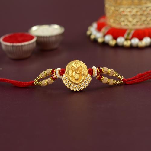 Studded Ganesh Rakhi