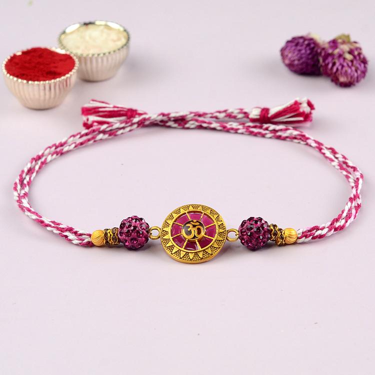 Pink Shield Om Rakhi 