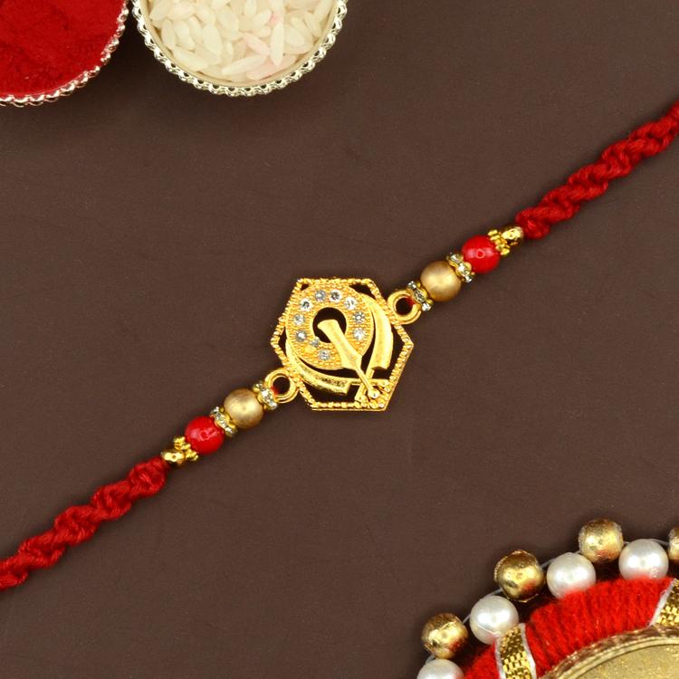 Golden Khanda Rakhi