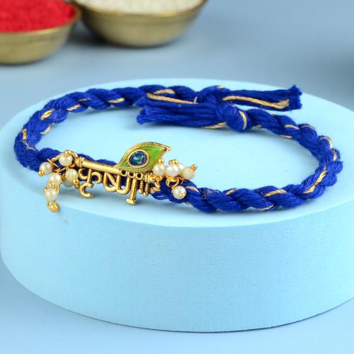 Royal Blue Krishna Rakhi 