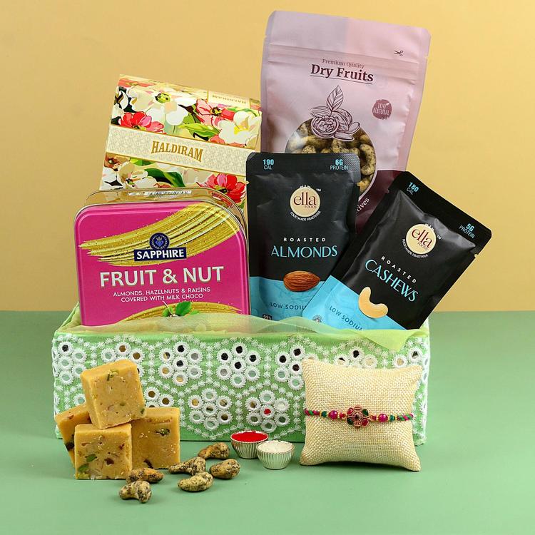 Rakhi Sweet & Savory Treats Basket