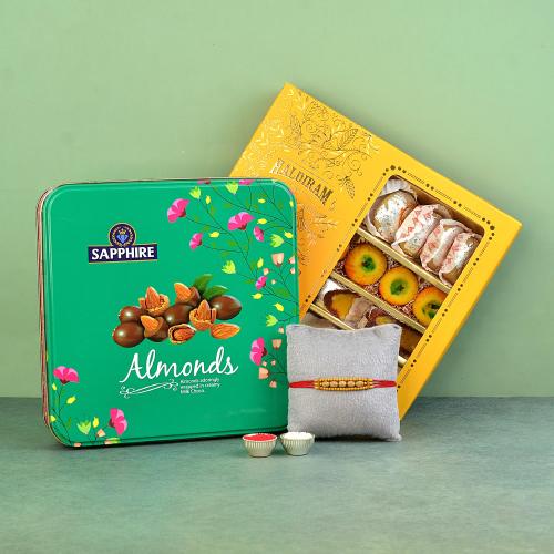 Rakhi with Chocolates & Sweets