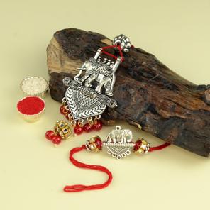 Antique Elephant Rakhi Lumba 