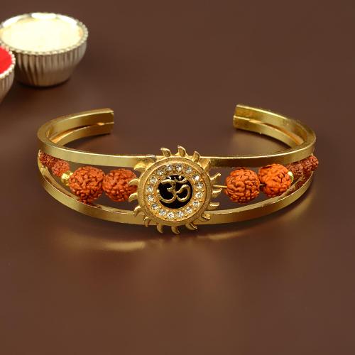 Om Metal Bracelet Rakhi