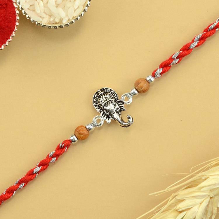 Antique Ganesh Head Rakhi