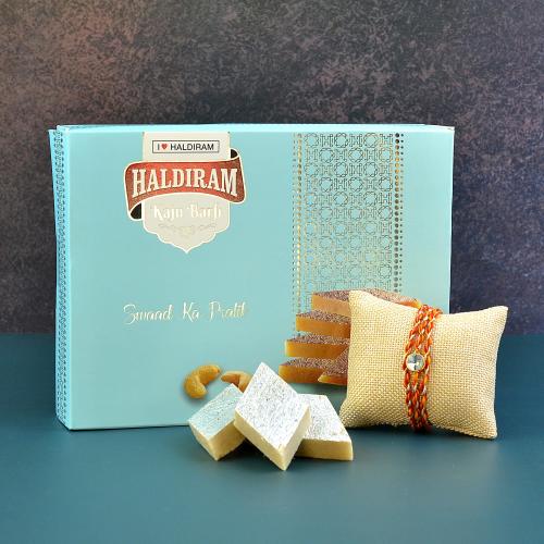 Kaju Barfi with Rakhi