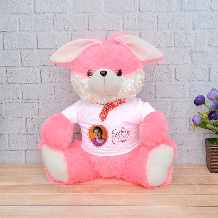 Personalized Pink  Bunny
