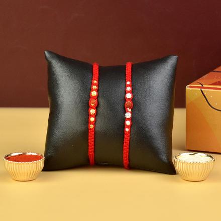 Single Rudraksh Rakhi Set