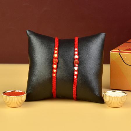 Single Rudraksh Rakhi Set