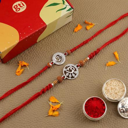 Surya Om Rakhi Set