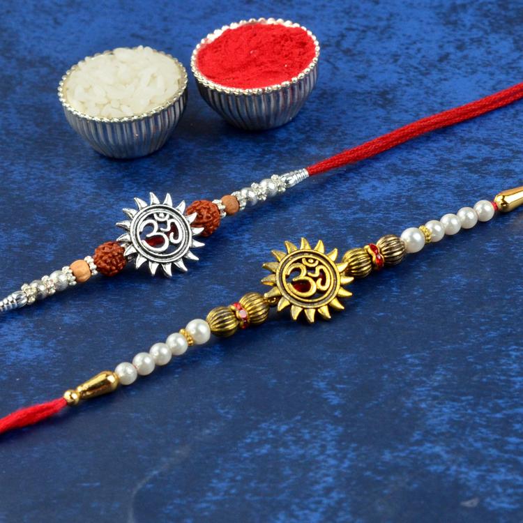 Surya Om Rakhi Set