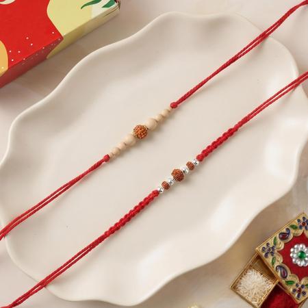 One Rudraksh Rakhi Set