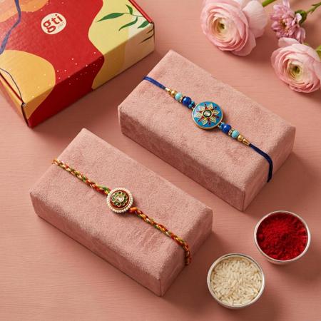 Shining Shield Rakhi Set