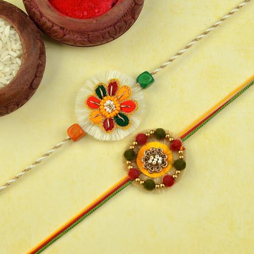 Dancing Circles Rakhi Set
