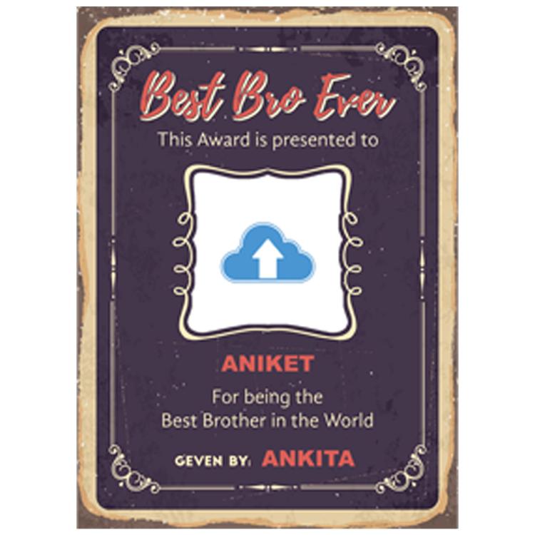 Best Bro Ever Frame Design 0169