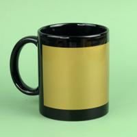 Golden Black Coffee Mug