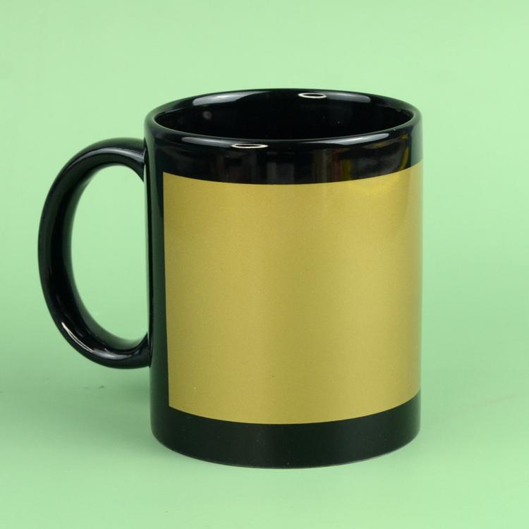 Golden Black Coffee Mug