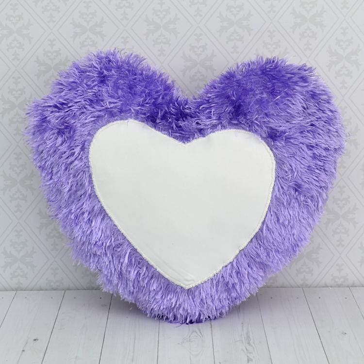 Violet Heart Pillow