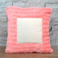Pink Square Textured Pillow