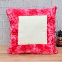 Pink Rose Texture Square Pillow