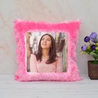 Personalized Square Pink Pillow
