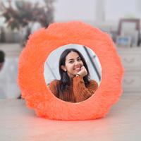 Orange Personalized Round Pillow