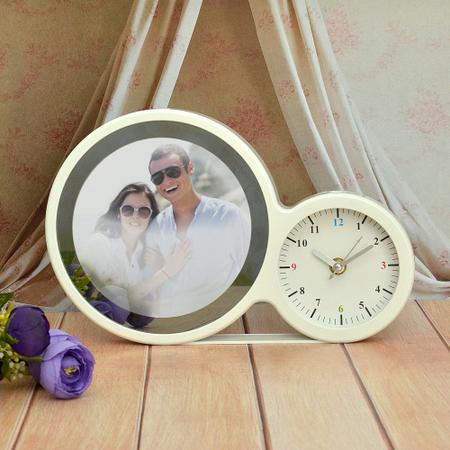 Personalized Photo with Clock & Mirror