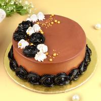Designer Round Chocolate Cake 1/2kg