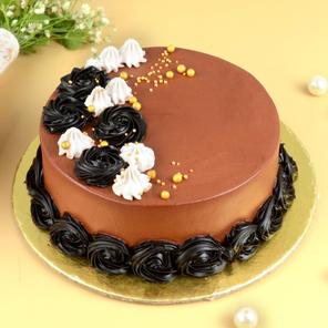 Designer Round Chocolate Cake 1/2kg Designer Round Chocolate Cake 1/2kg