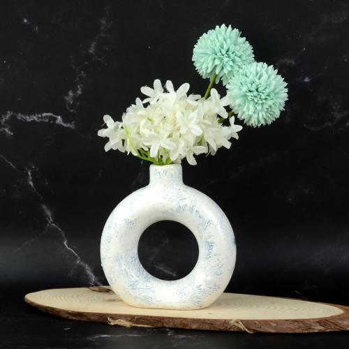 White Flower Vase