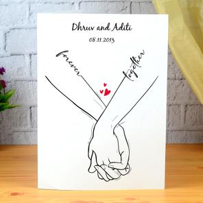 Personalized Wedding Greeting Card Personalized Wedding Greeting Card
