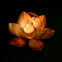 Lotus Glass Diya
